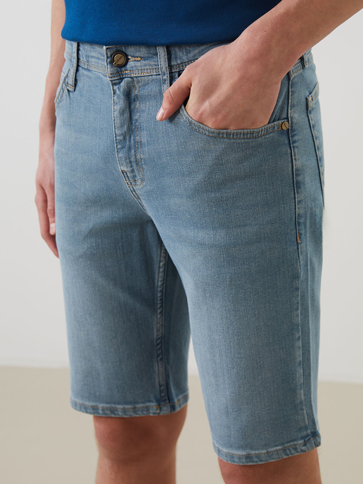 Super Skinny Fit Men Jeans Shorts