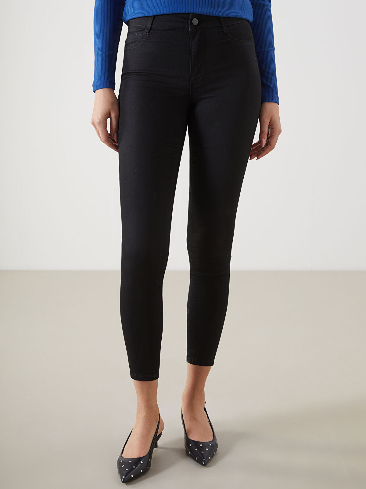 LCW Jeans Black Jupiter Super Skinny Fit Women's Jean Trousers
