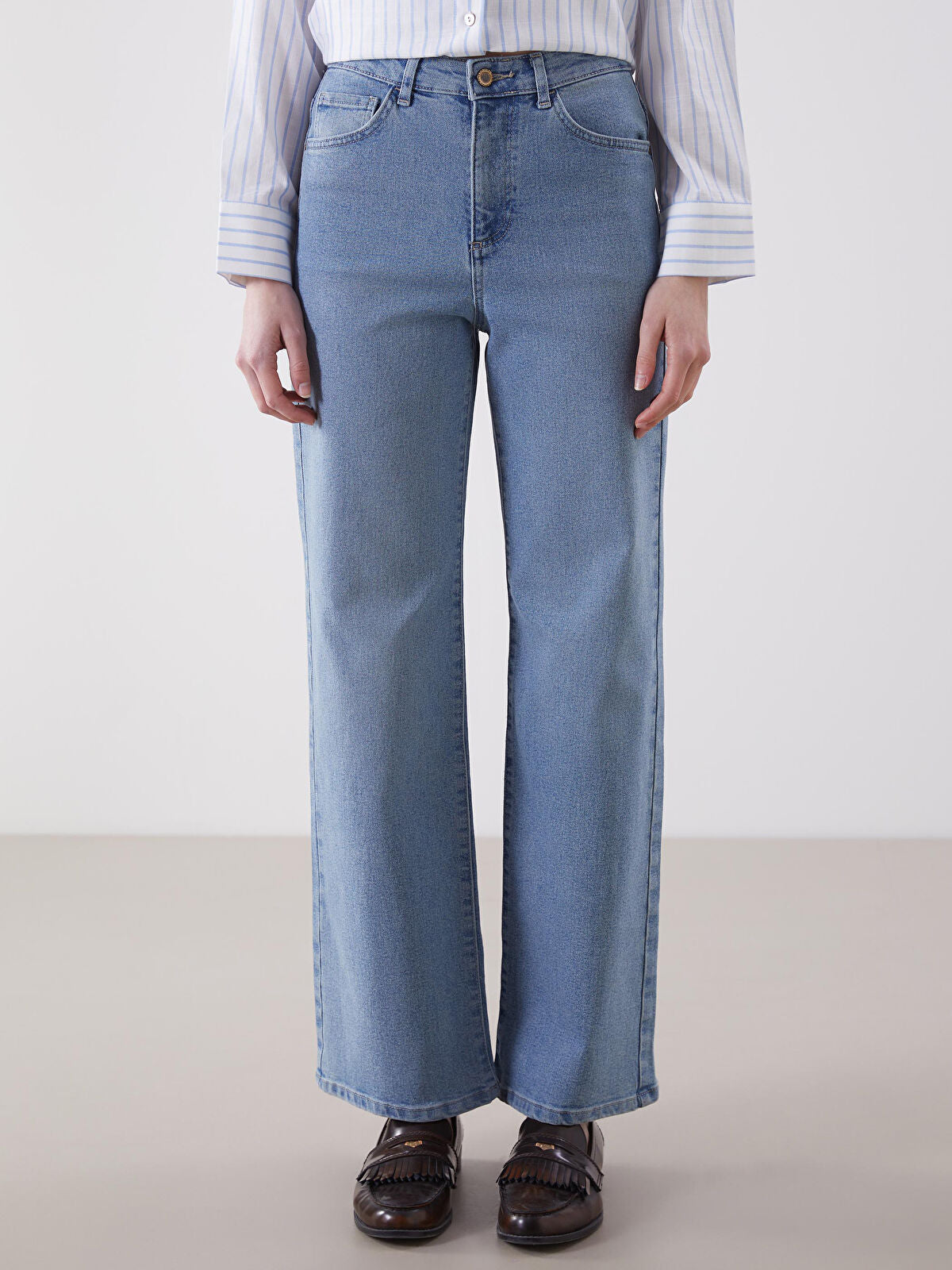 Wideleg Female Jean Pants