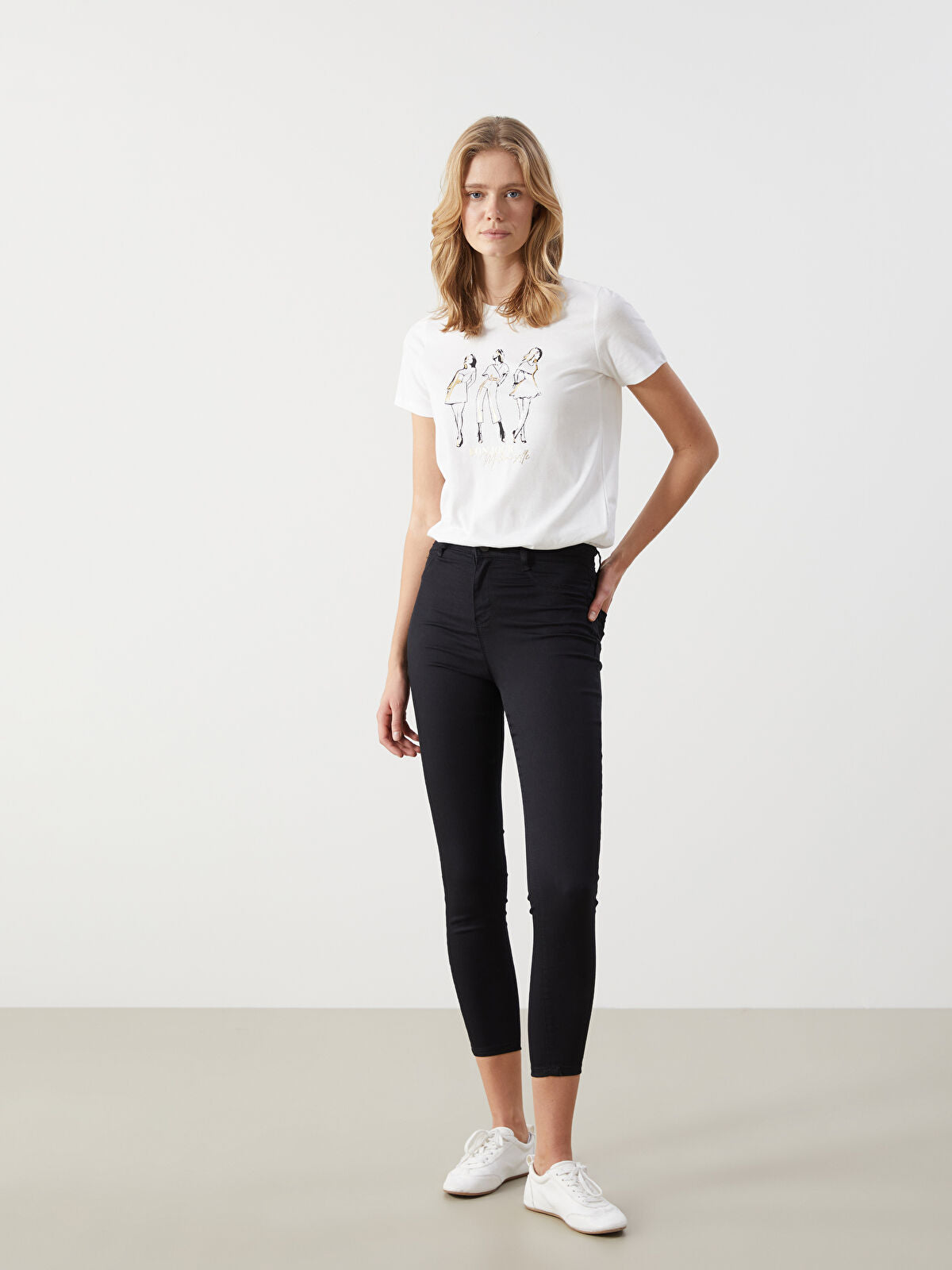 LCW Jeans Black Jupiter Super Skinny Fit Women's Jean Trousers