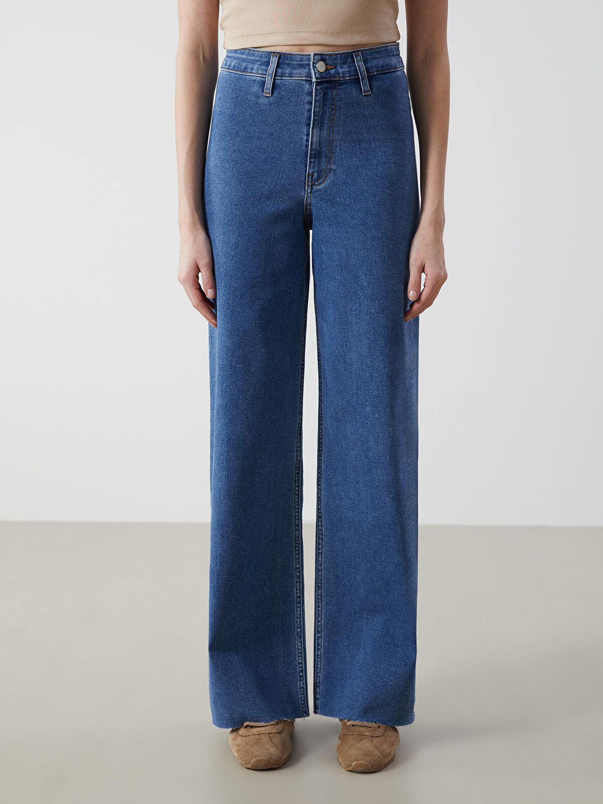 Wideleg Female Jean Pants