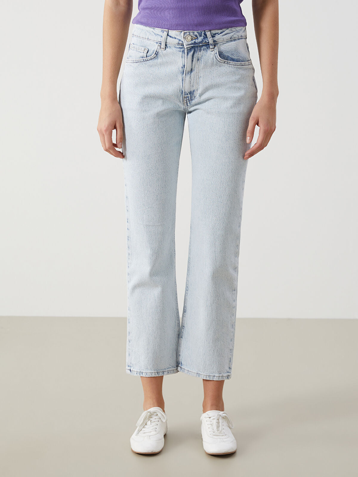 Straight Fit Women's Jean Pantalon