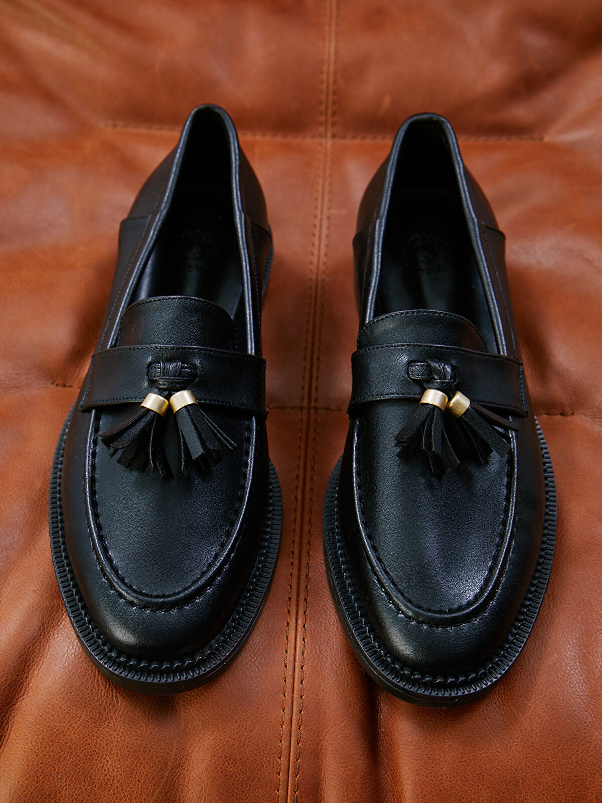 Leather-Look Women's Loafers