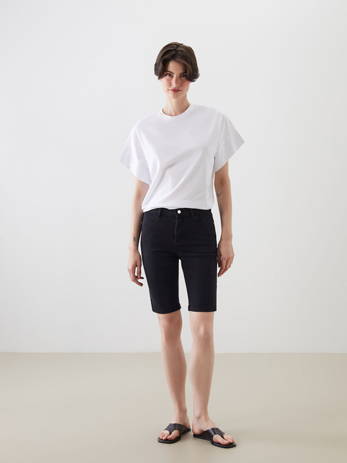 Bermuda Fit Women's Jeans Shorts