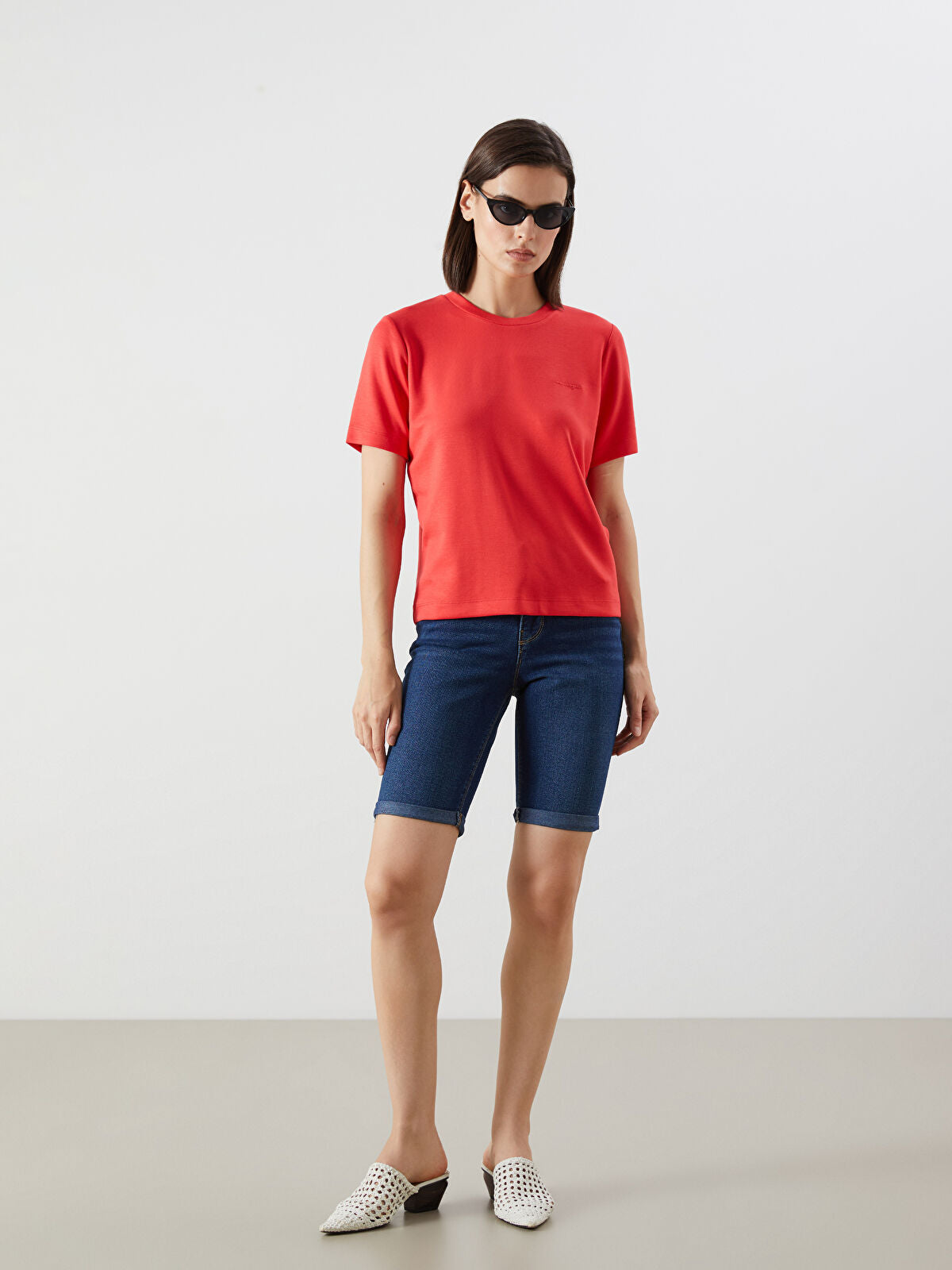 Skinny Fit Women's Jeans Shorts
