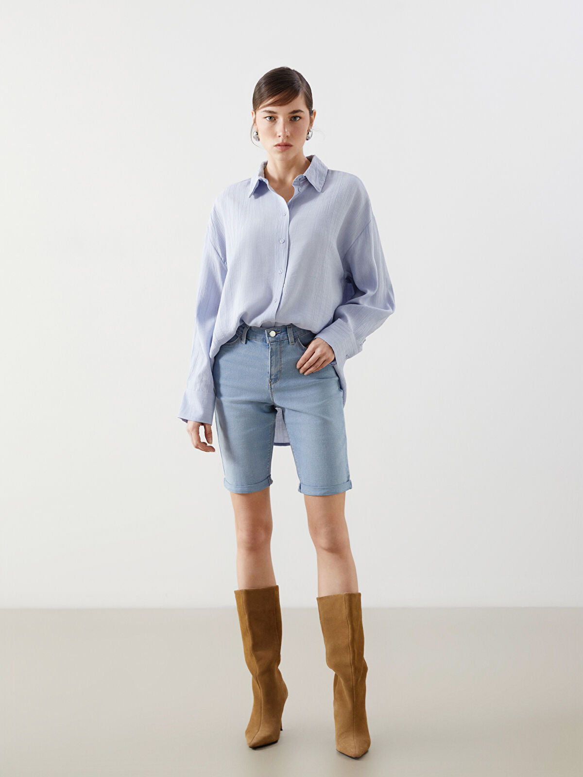 Skinny Fit Women's Jeans Shorts