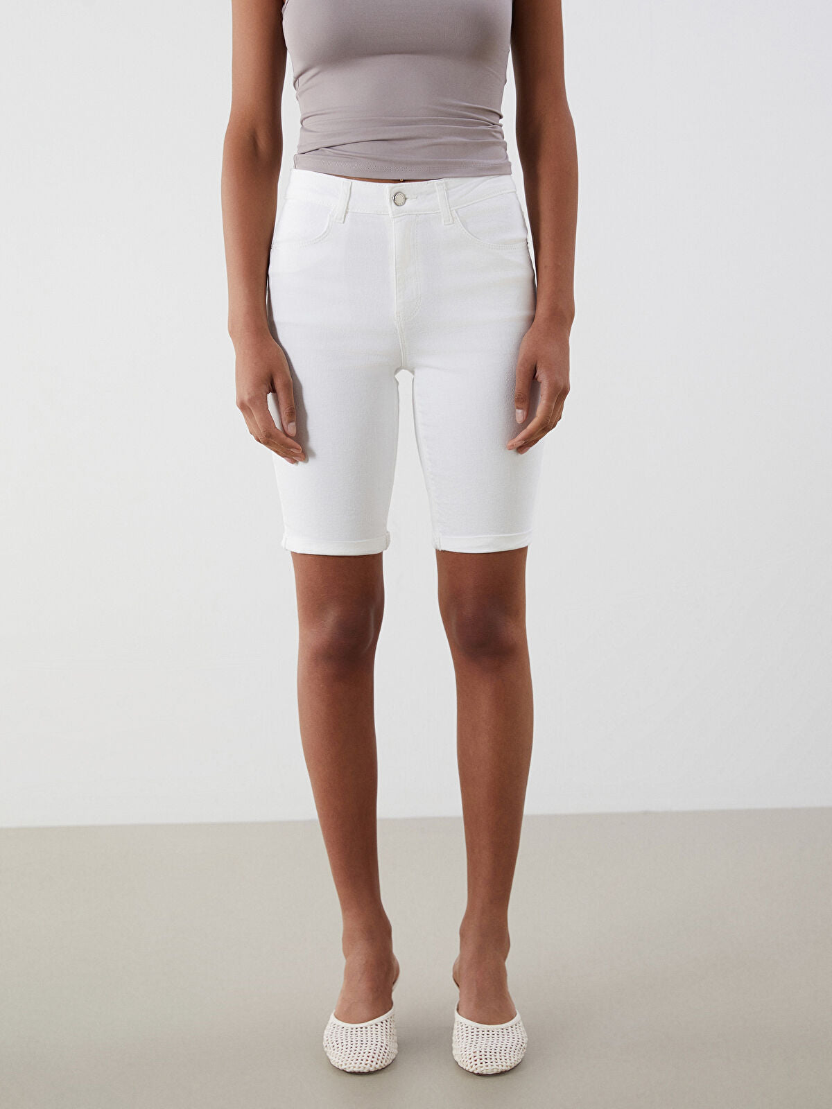 Bermuda Fit Women's Jeans Shorts