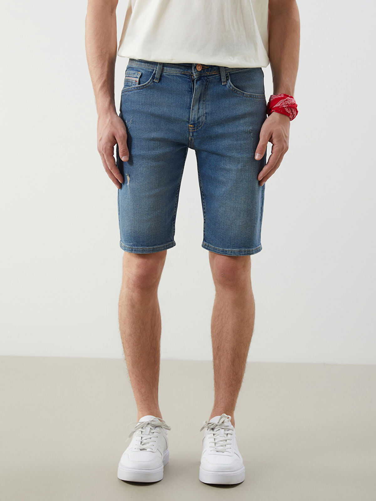 Super Skinny Fit Men Jeans Shorts