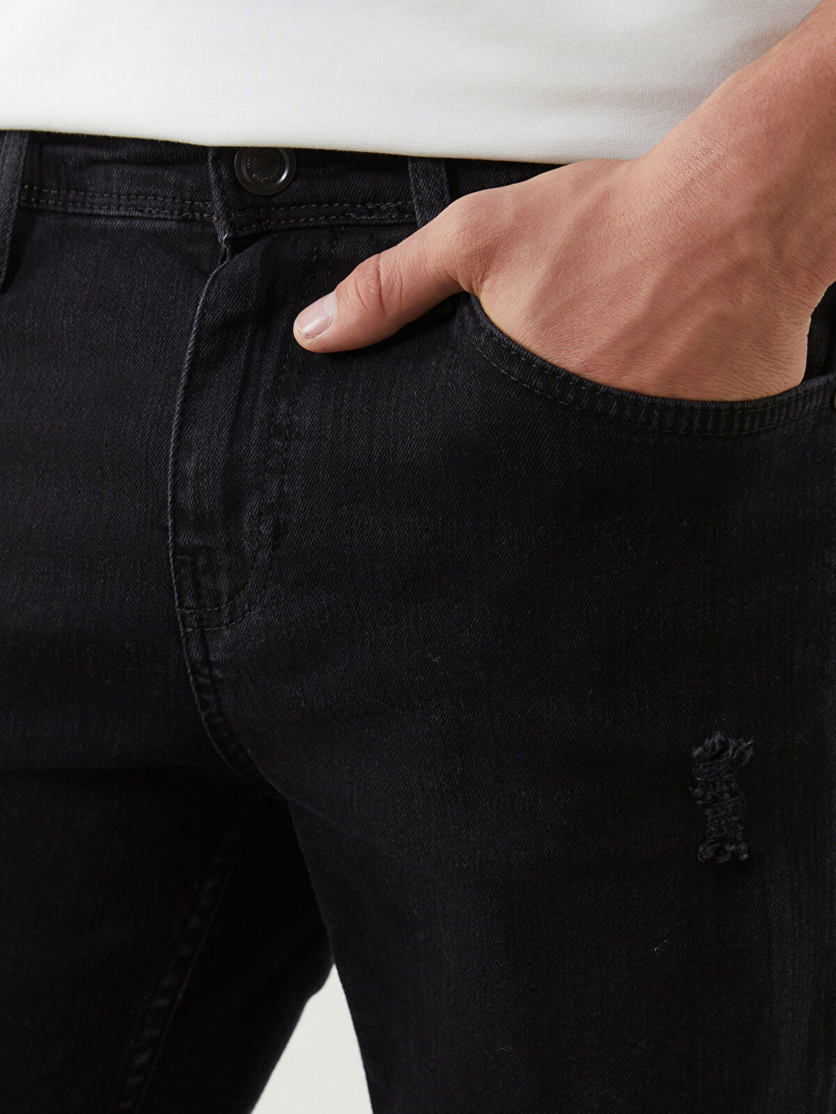 Super Skinny Fit Men Jeans Shorts