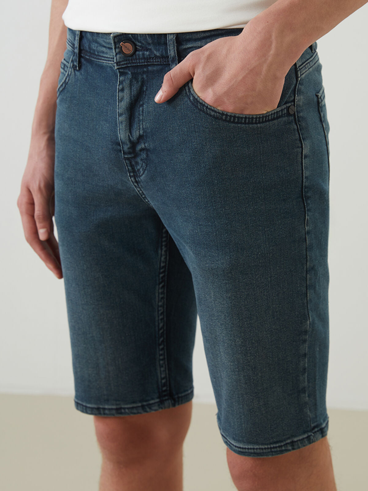 Super Skinny Fit Men Jeans Shorts