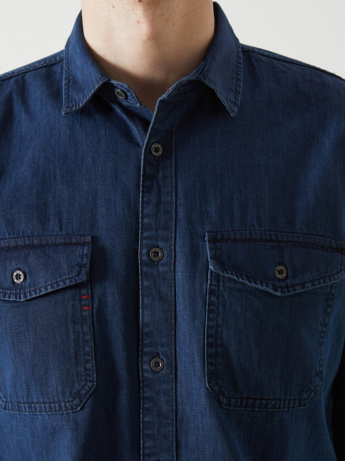 Regular Fit Long Sleeve Men's Jeans T-shirt
