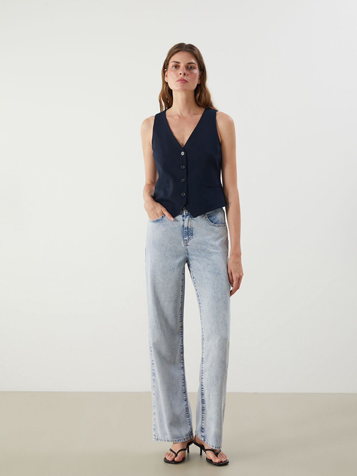 Wideleg Female Jean Pants