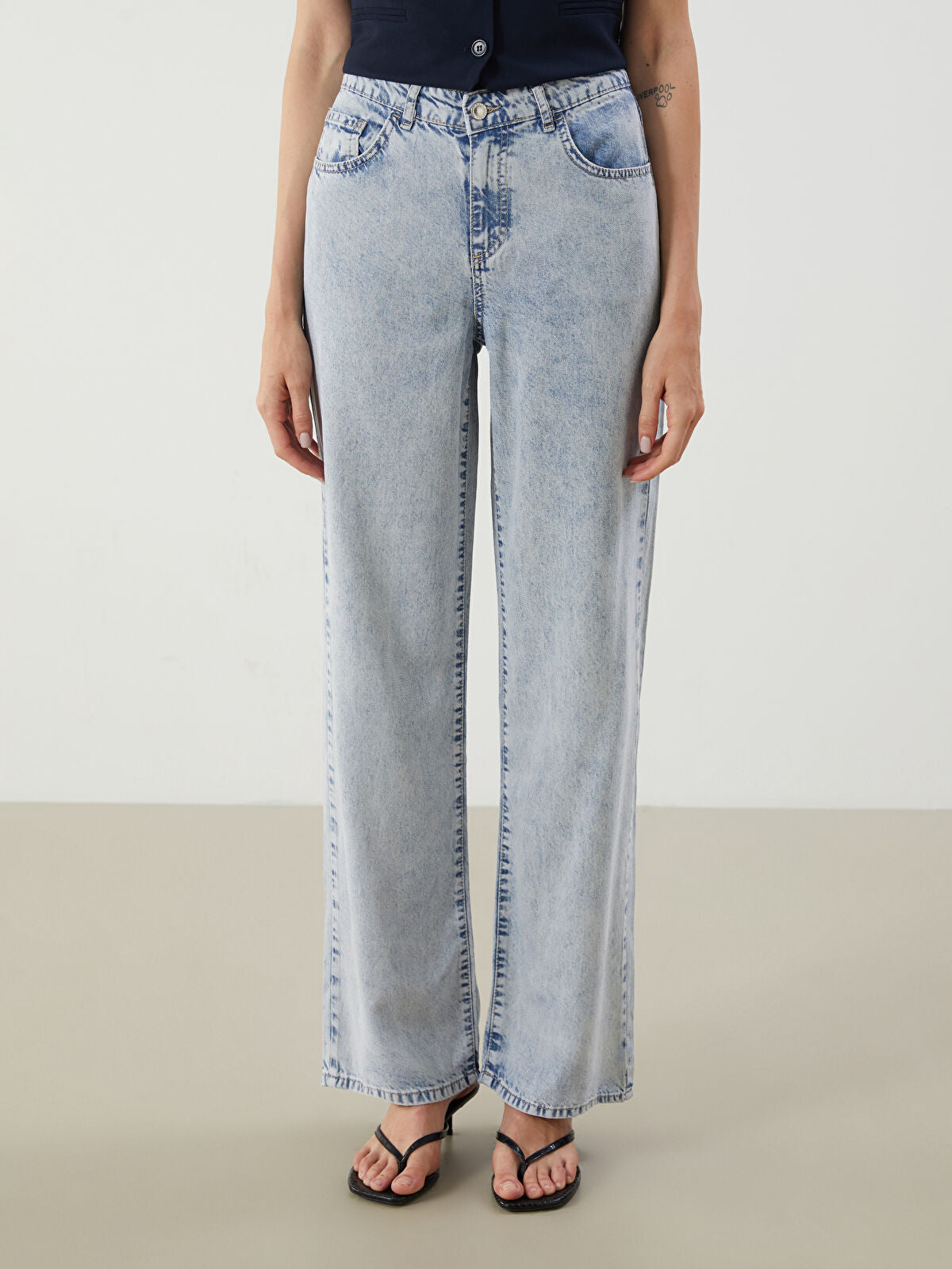 Wideleg Female Jean Pants