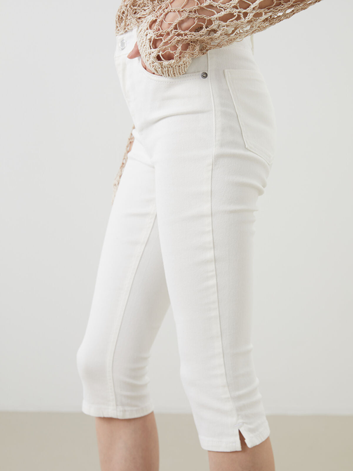Skinny Fit Women's Jeans Shorts