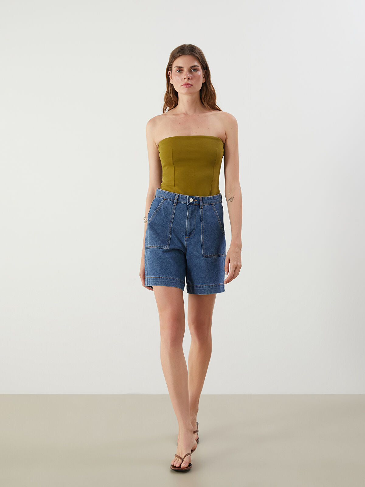 Bermuda Fit Women's Jeans Shorts