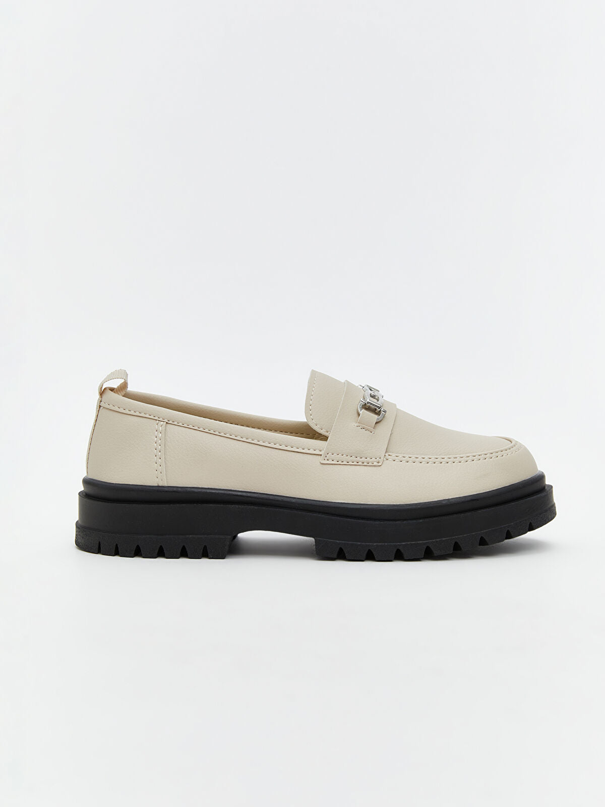 Metal Toe Detailed Girl Child Loafer