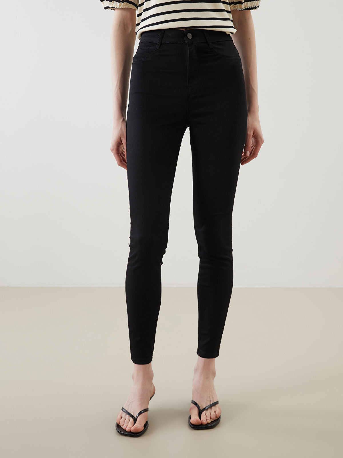 LCW Jeans Black Jupiter Super Skinny Fit Women's Jean Trousers