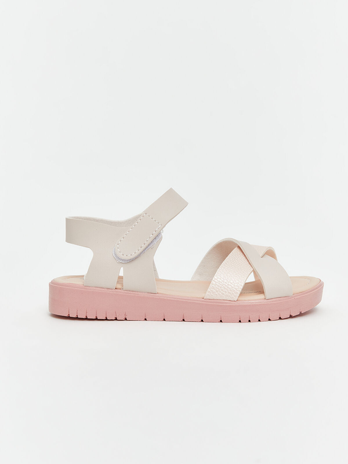 Striped Cross-Band Crisscross Girls' Child Sandals