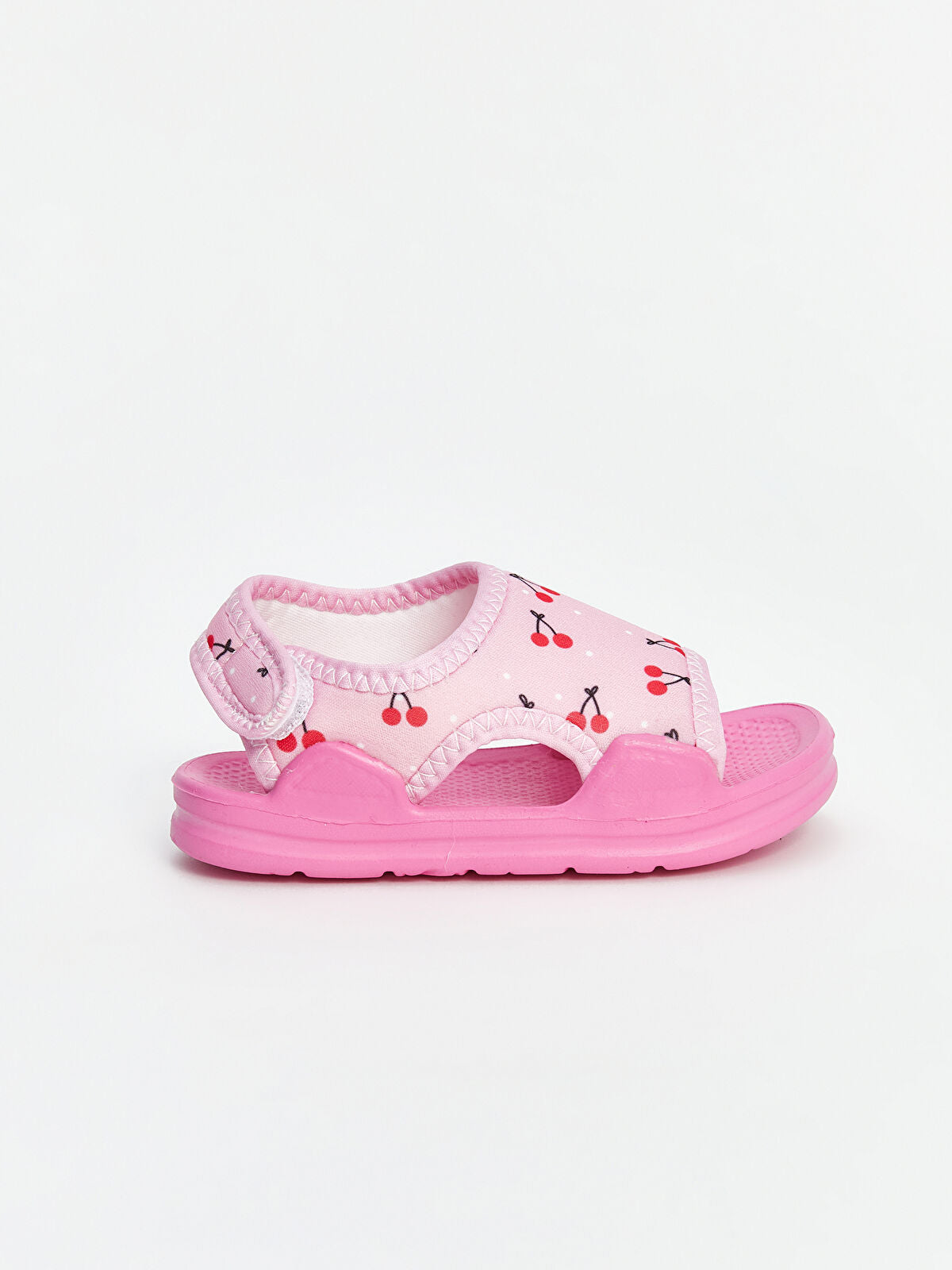 Strawberry Embellished Stripe Baby Girl Sandals