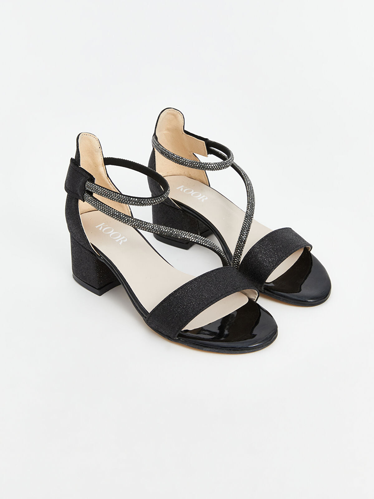 Leather-Look Girl's Heeled Sandal