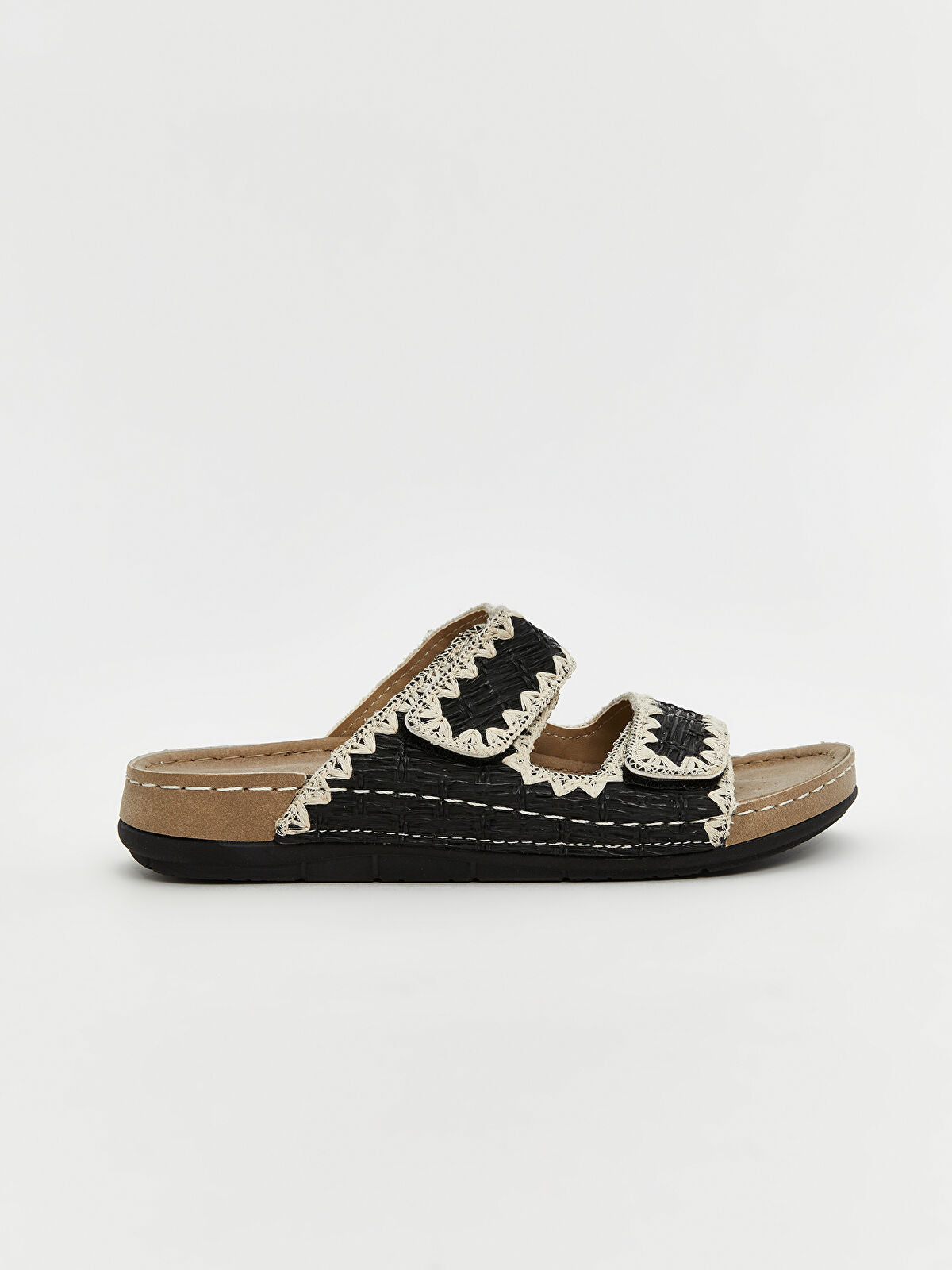 Striped Women's Double Strap Sandal