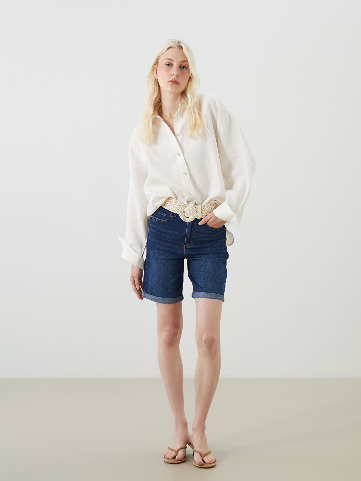 Bermuda Fit Women's Jeans Shorts