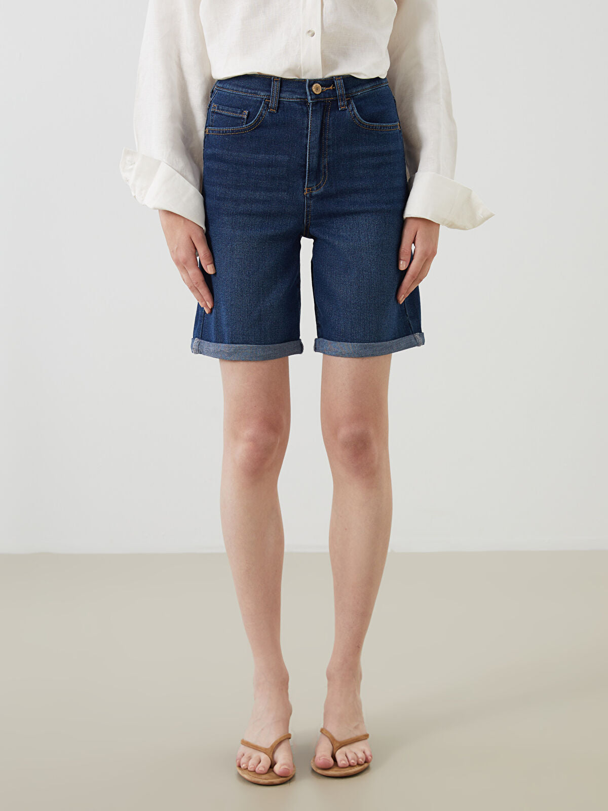 Bermuda Fit Women's Jeans Shorts