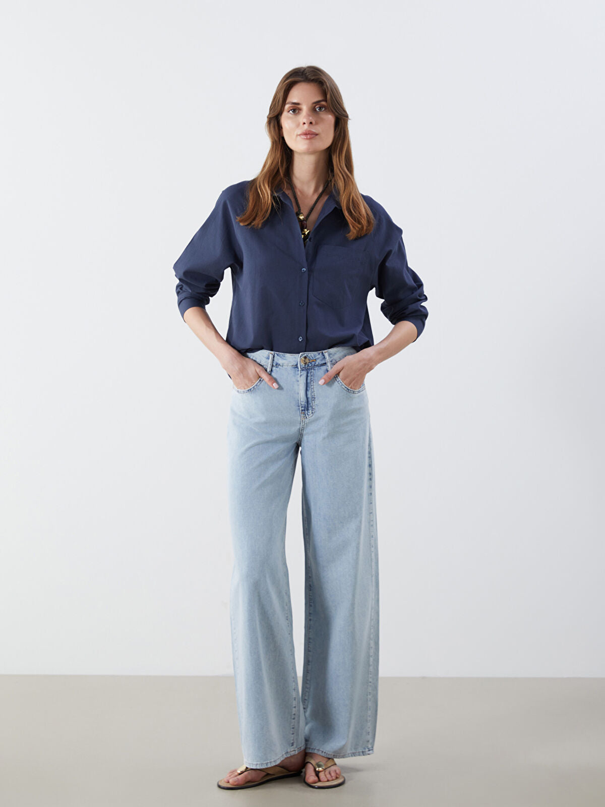 Wideleg Female Jean Pants