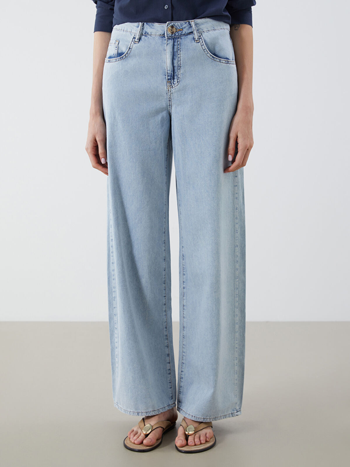 Wideleg Female Jean Pants