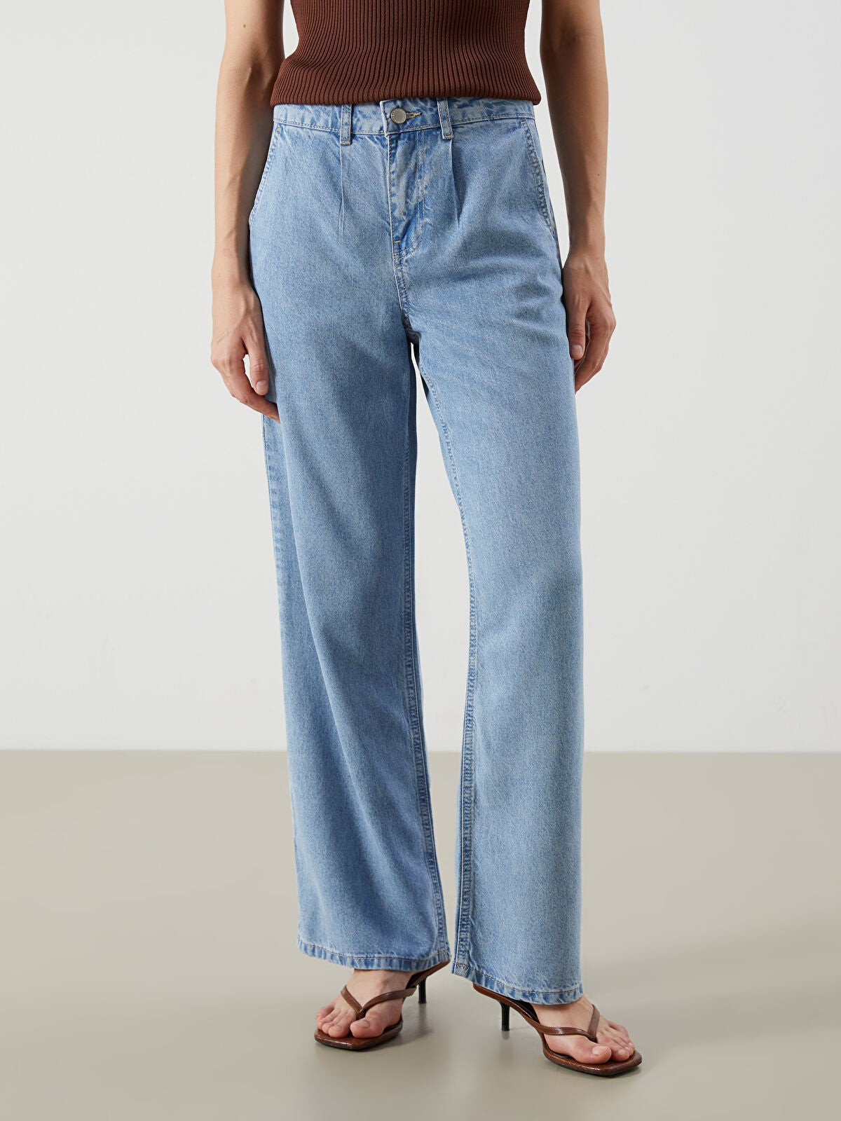 Wideleg Female Jean Pants