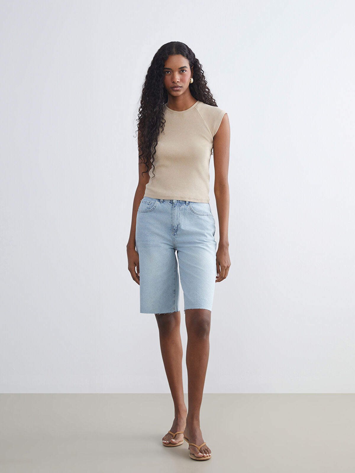 Bermuda Fit Women's Jeans Short