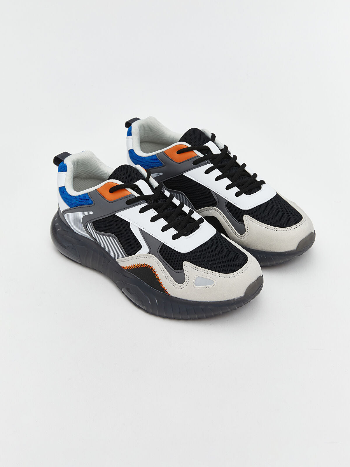 Color Block Laced Men's Sports Shoe