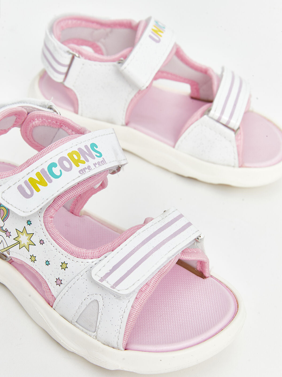 Striped Two-Tie Girls' Child Sandals