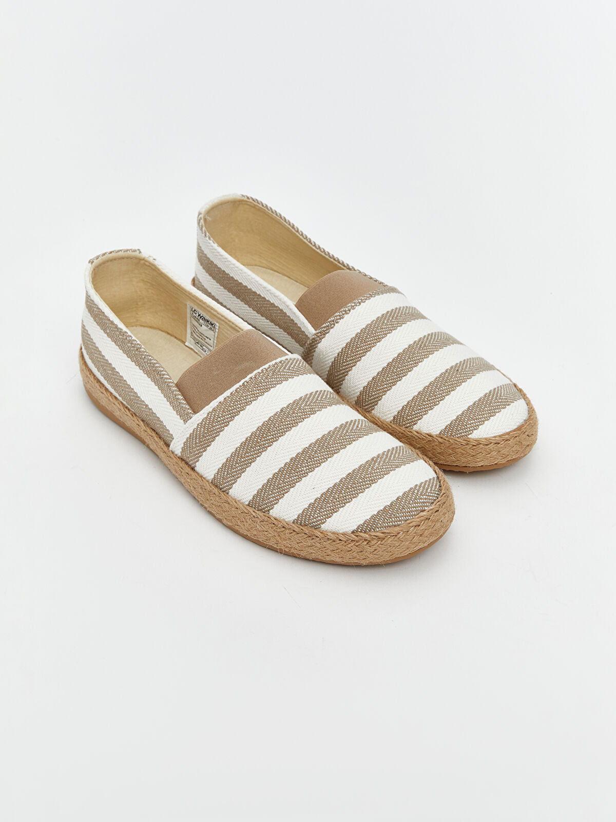 Striped Design Men's Espadrille Shoe