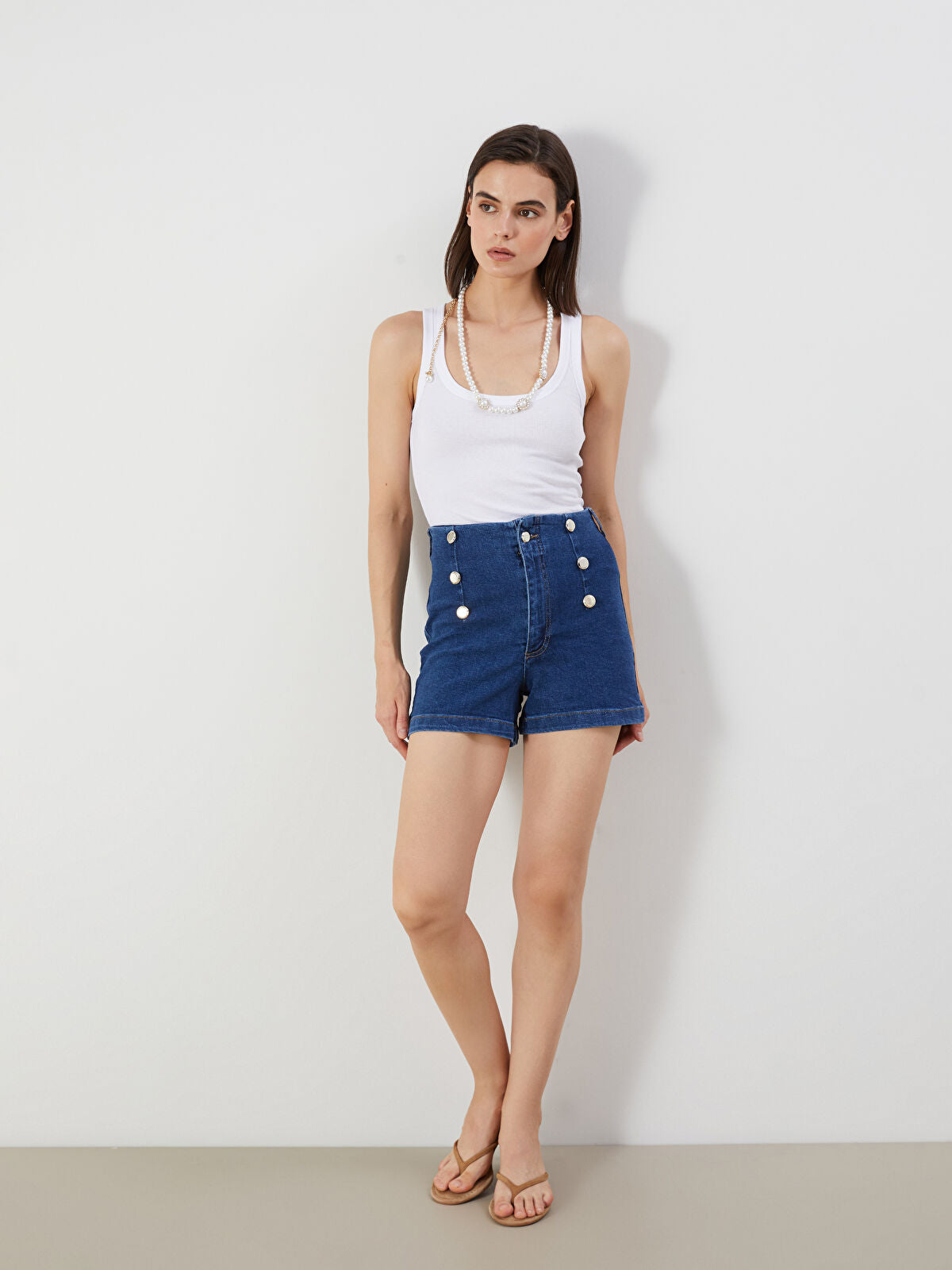 Skinny Fit Women's Jeans Shorts