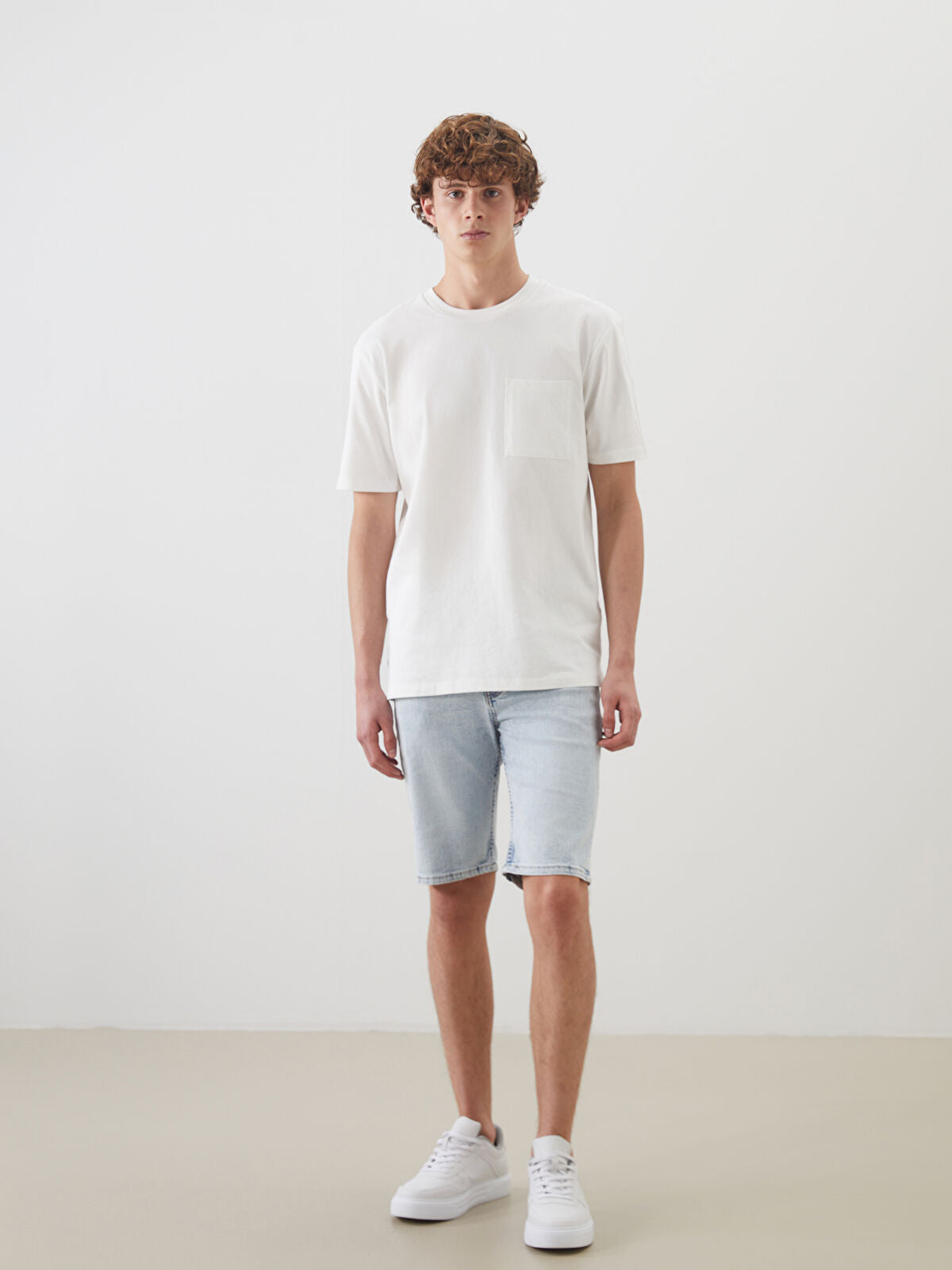 Skinny Fit Men's Jeans Shorts