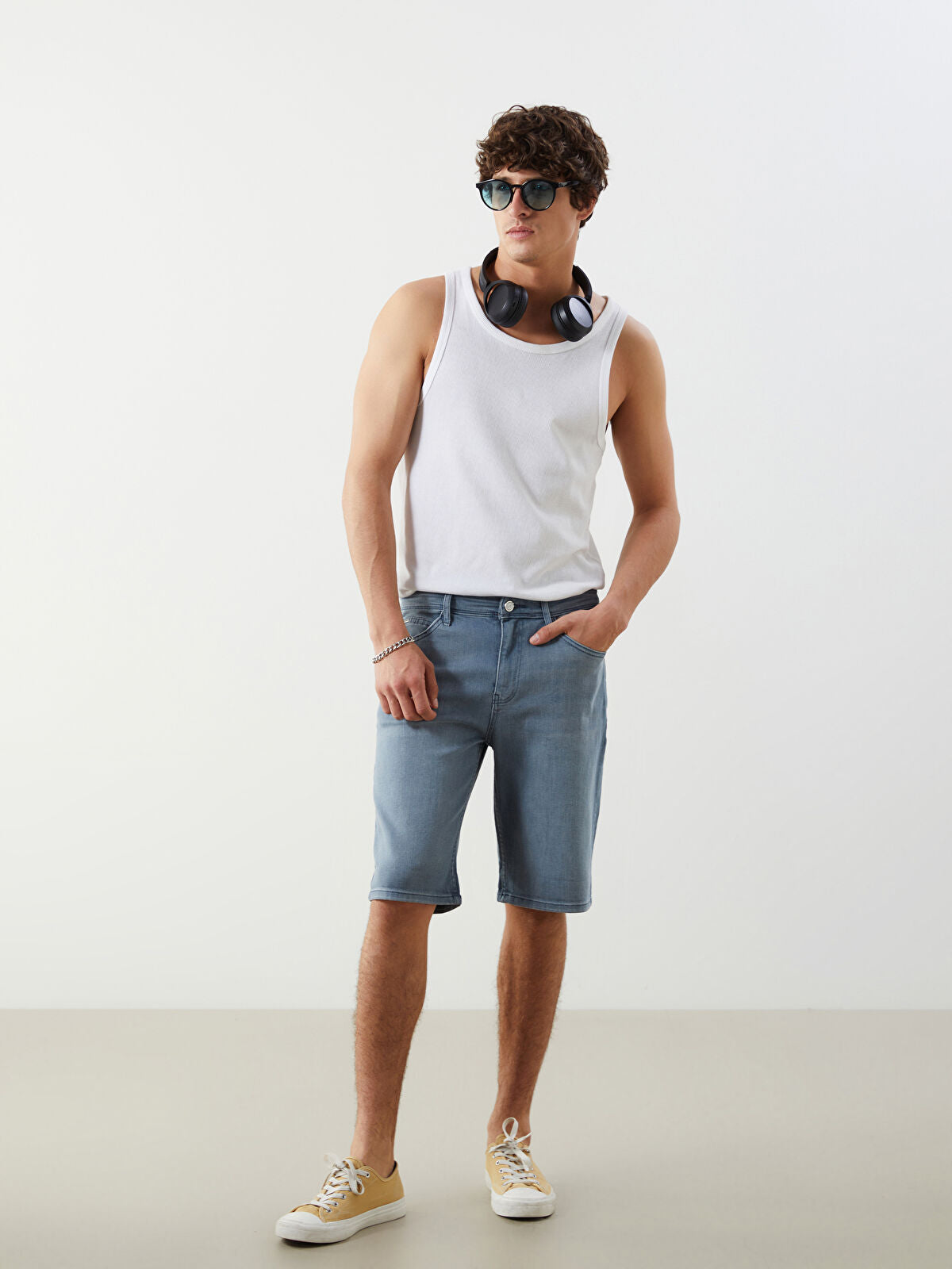 Slim Fit Men's Jeans Shorts