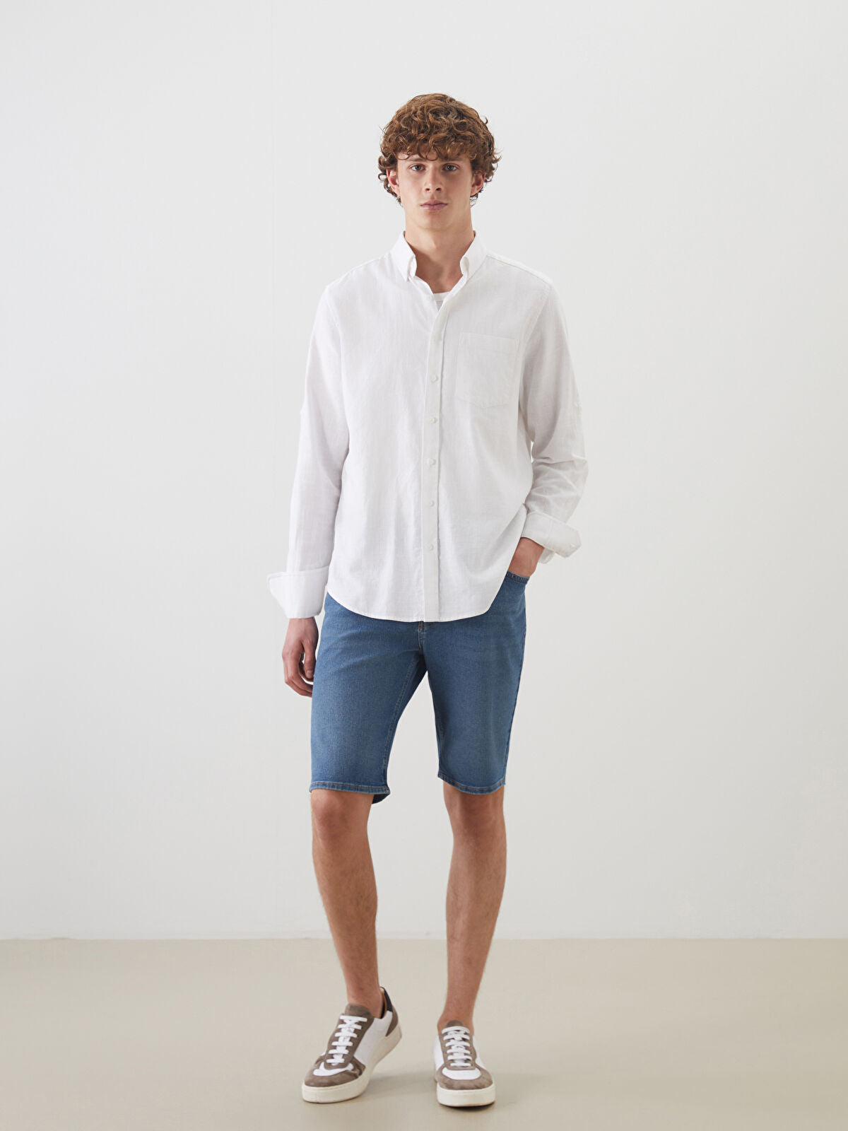 Slim Fit Men's Jeans Shorts