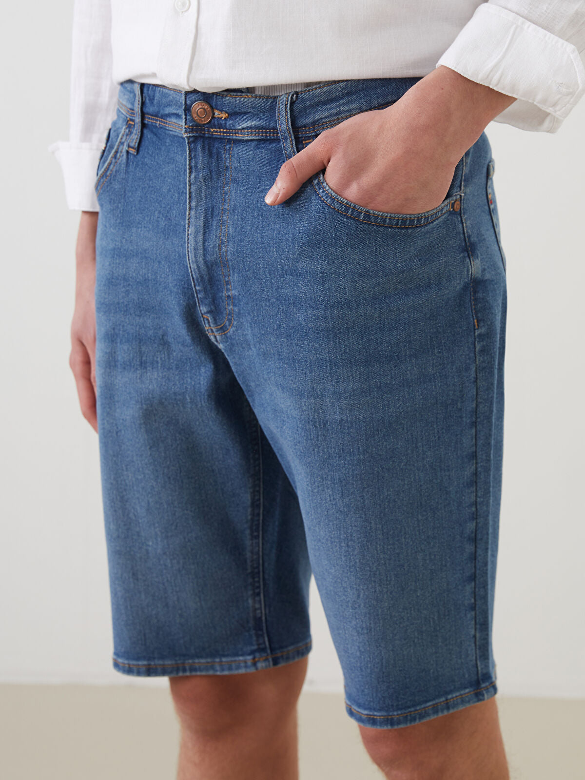 Slim Fit Men's Jeans Shorts