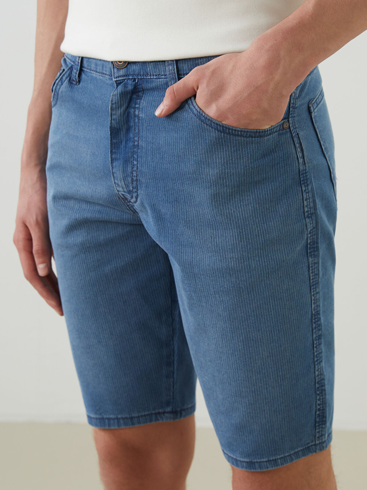 Super Skinny Fit Men Jeans Shorts