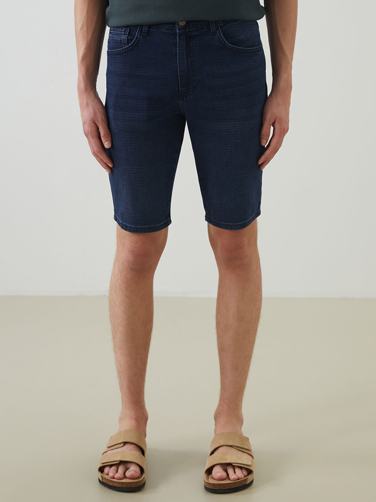 Skinny Fit Men's Jeans Shorts