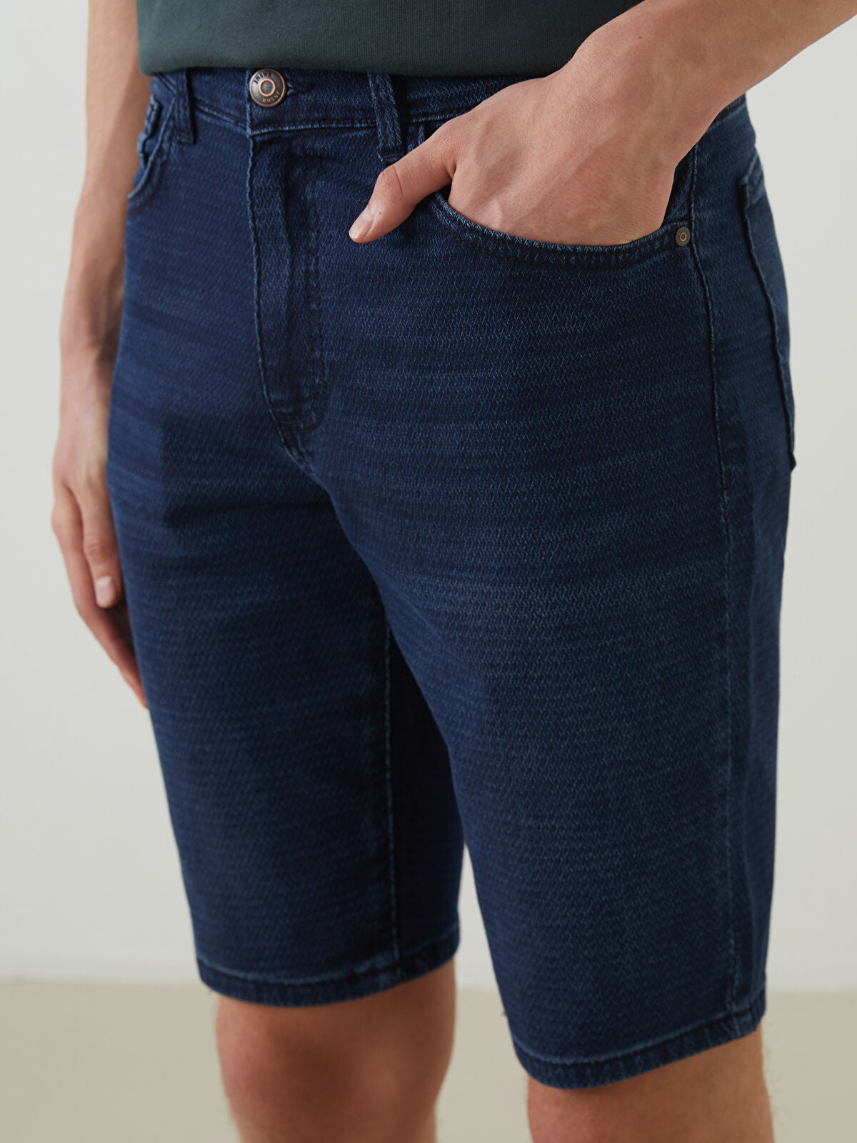 Skinny Fit Men's Jeans Shorts