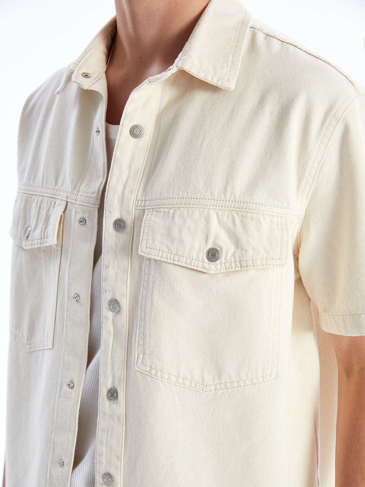 Comfortable Short-Sleeved Men's Jeans T-shirt