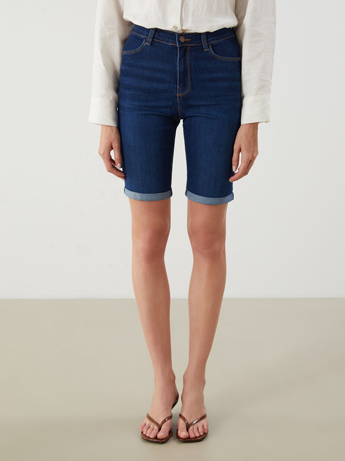 Skinny Fit Women's Jeans Shorts