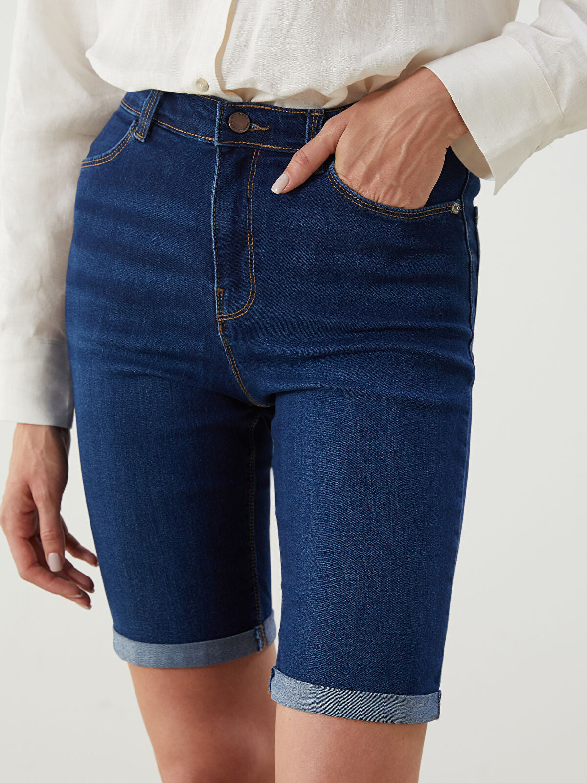 Skinny Fit Women's Jeans Shorts