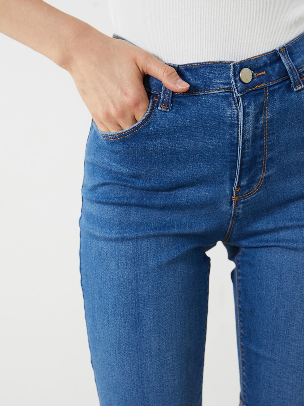 Skinny Fit Women's Jeans Shorts