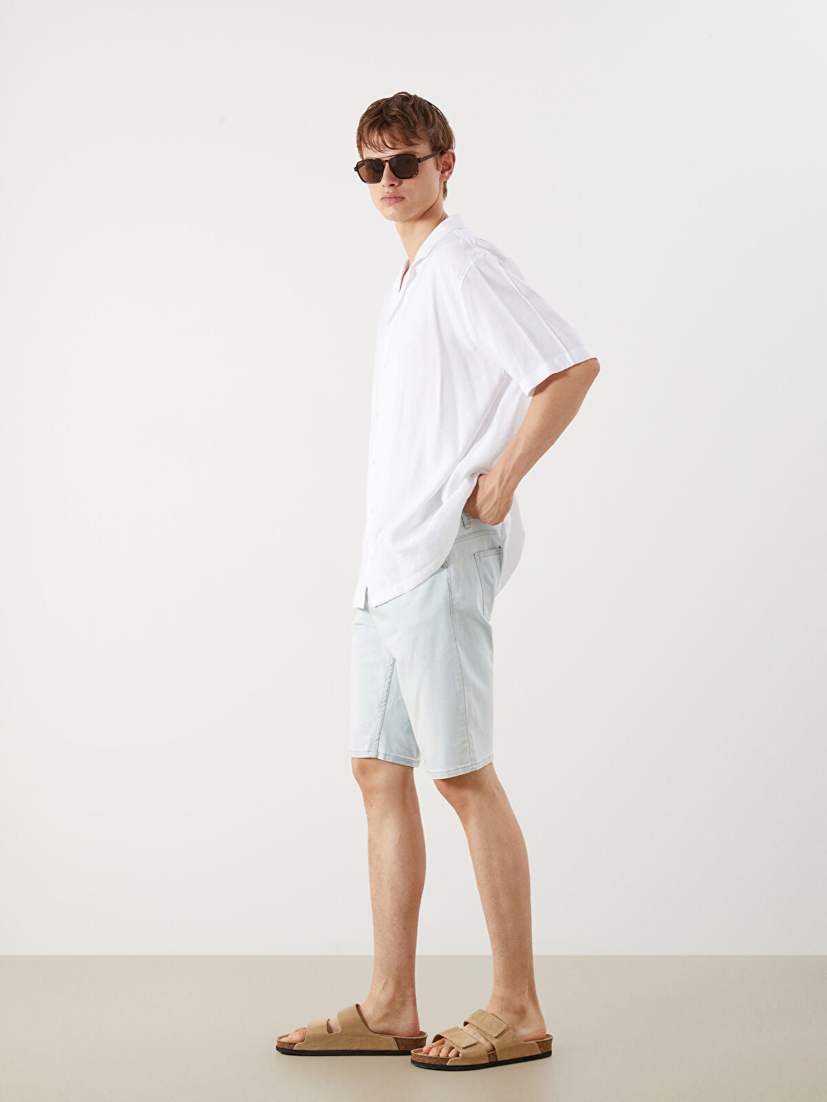 Super Skinny Fit Men Jeans Shorts