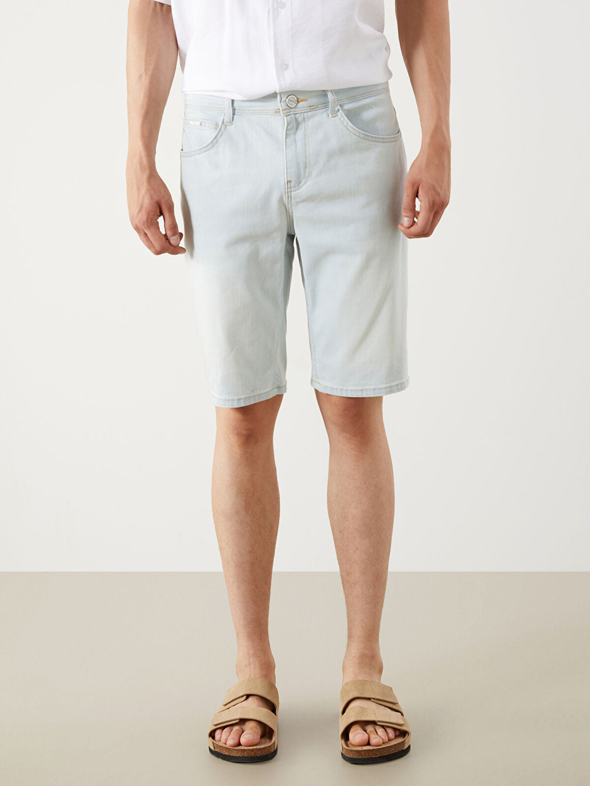 Super Skinny Fit Men Jeans Shorts