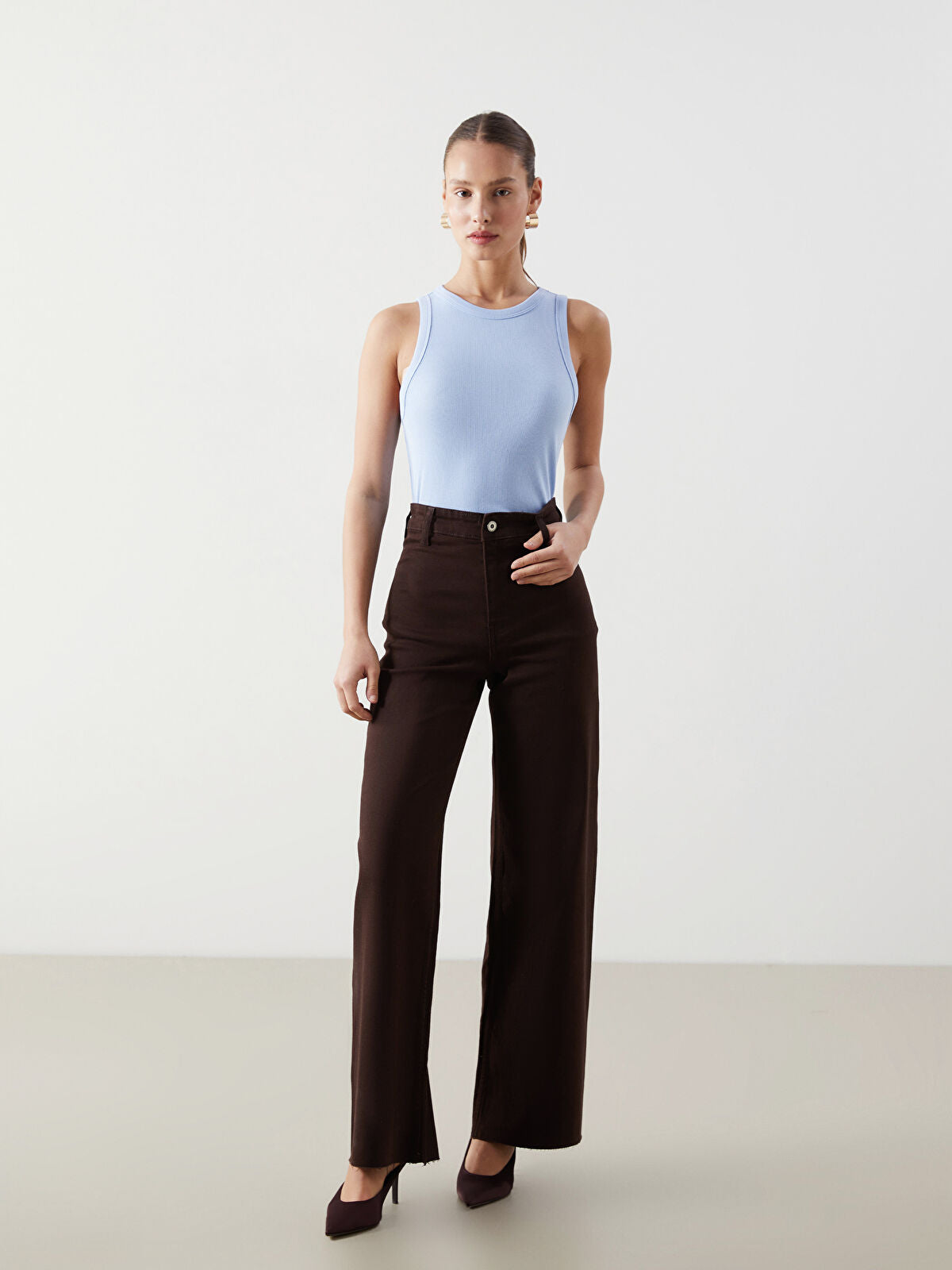 Wideleg Female Jean Pants