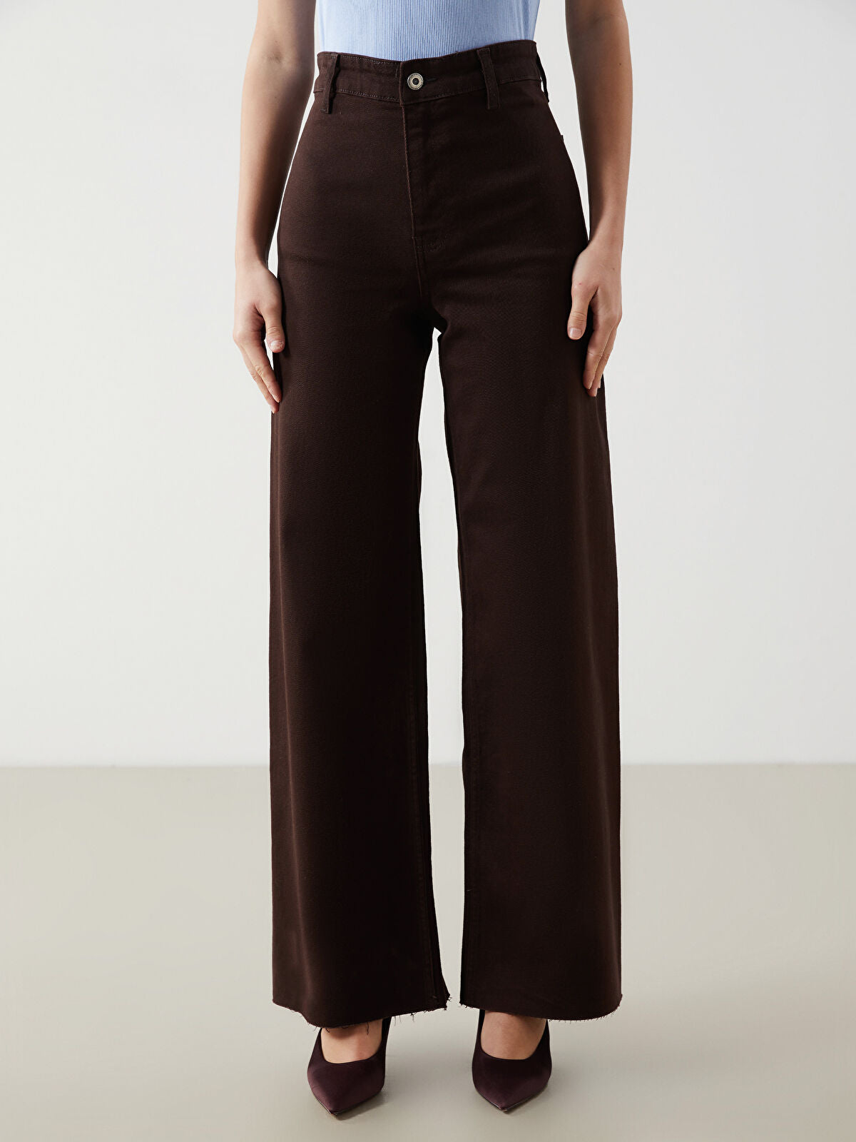 Wideleg Female Jean Pants